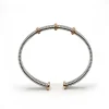 PULSERA ORO 18 KILATES BICOLOR CON DIAMANTES