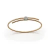 PULSERA ORO 18 KILATES BICOLOR CON DIAMANTES