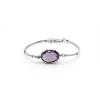 PULSERA ORO 18 KILATES CON CUARZO HIDROTERMAL Y DIAMANTES