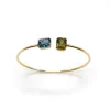 PULSERA ORO 18 KILATES CON CUARZOS HIDROTERMALES