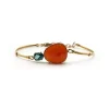 PULSERA ORO 18 KILATES CON CUARZOS HIDROTERMALES