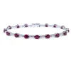 PULSERA ORO 18 KILATES CON DIAMANTES Y RUBIES